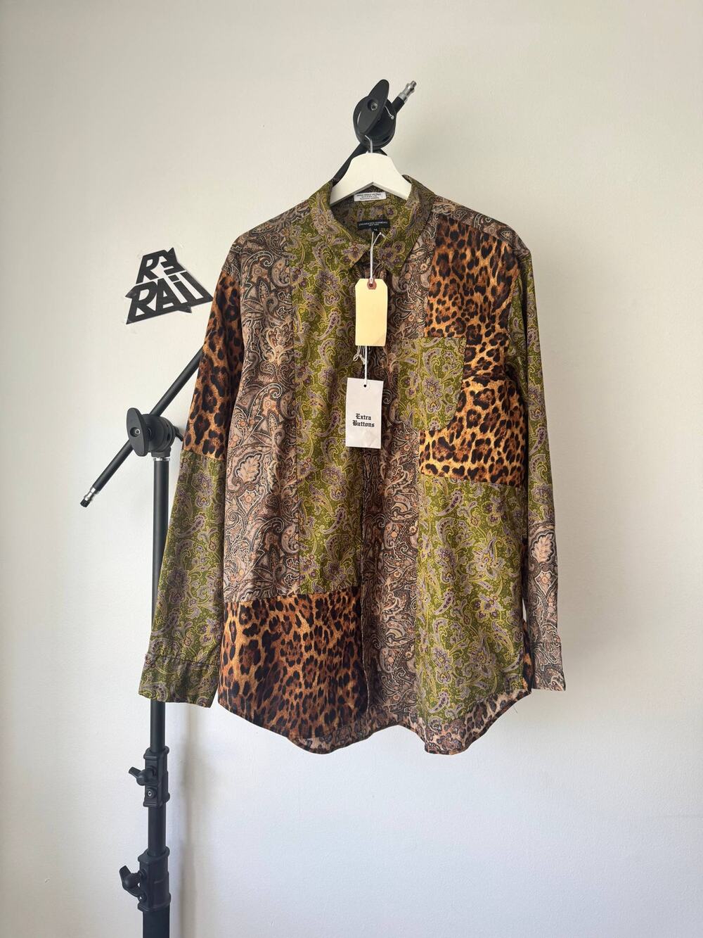 NWT Engineered Garments Paisley Shirt Patchwork Colorblock